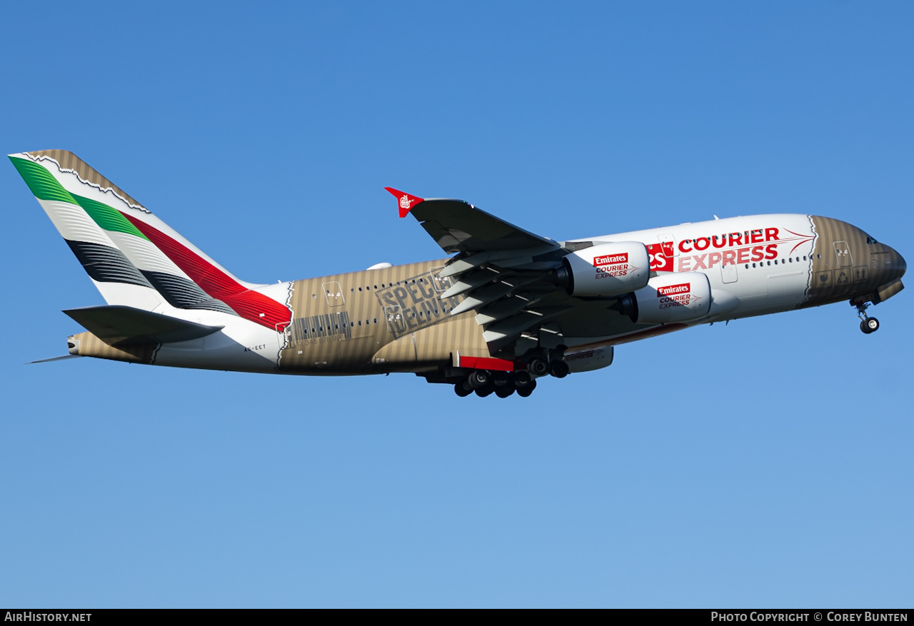 Aircraft Photo of A6-EET | Airbus A380-861 | Emirates | AirHistory.net #870701