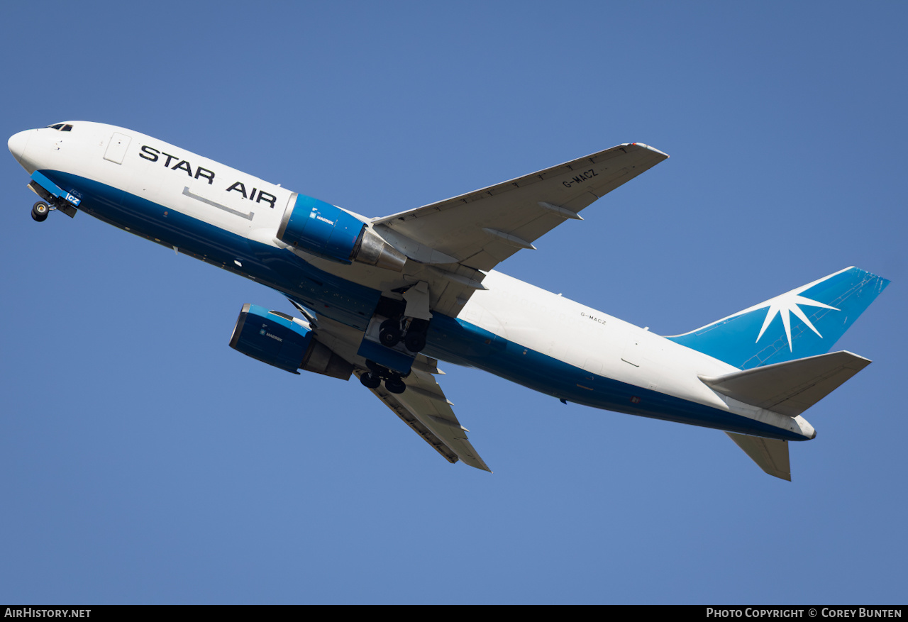 Aircraft Photo of G-MACZ | Boeing 767-25E(BDSF) | Star Air | AirHistory.net #870709