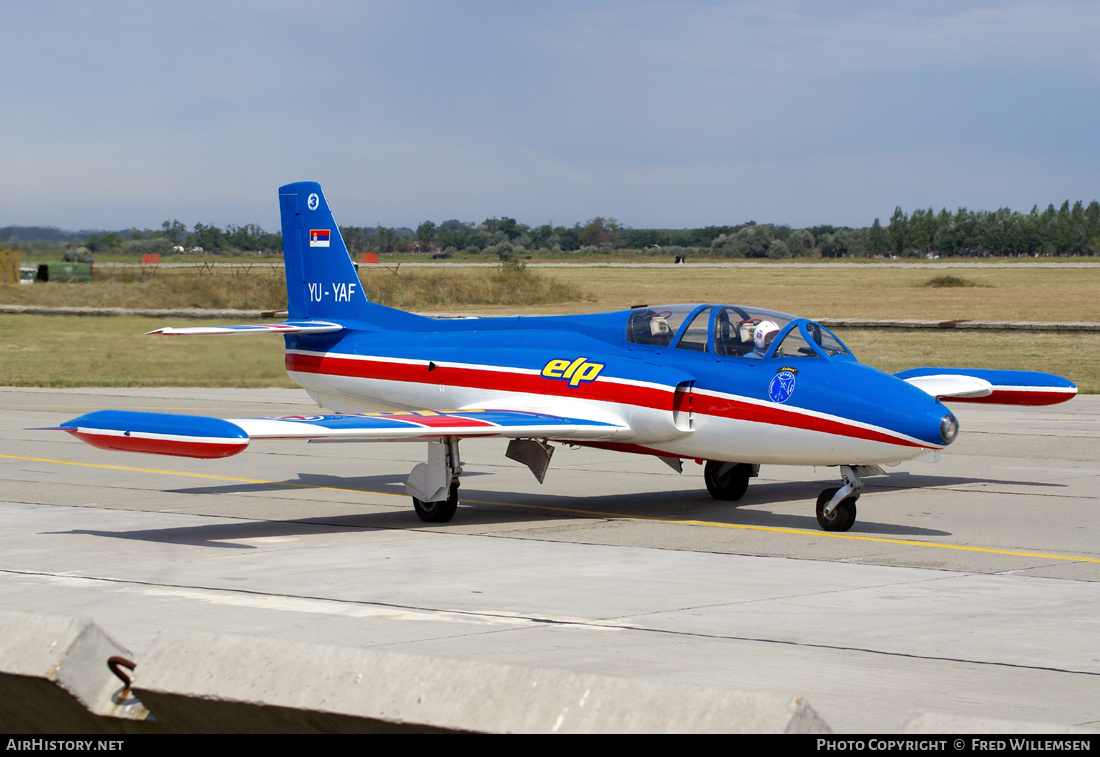 Aircraft Photo of YU-YAF | Soko G-2A Galeb | Stars Aerobatic Team | AirHistory.net #870804