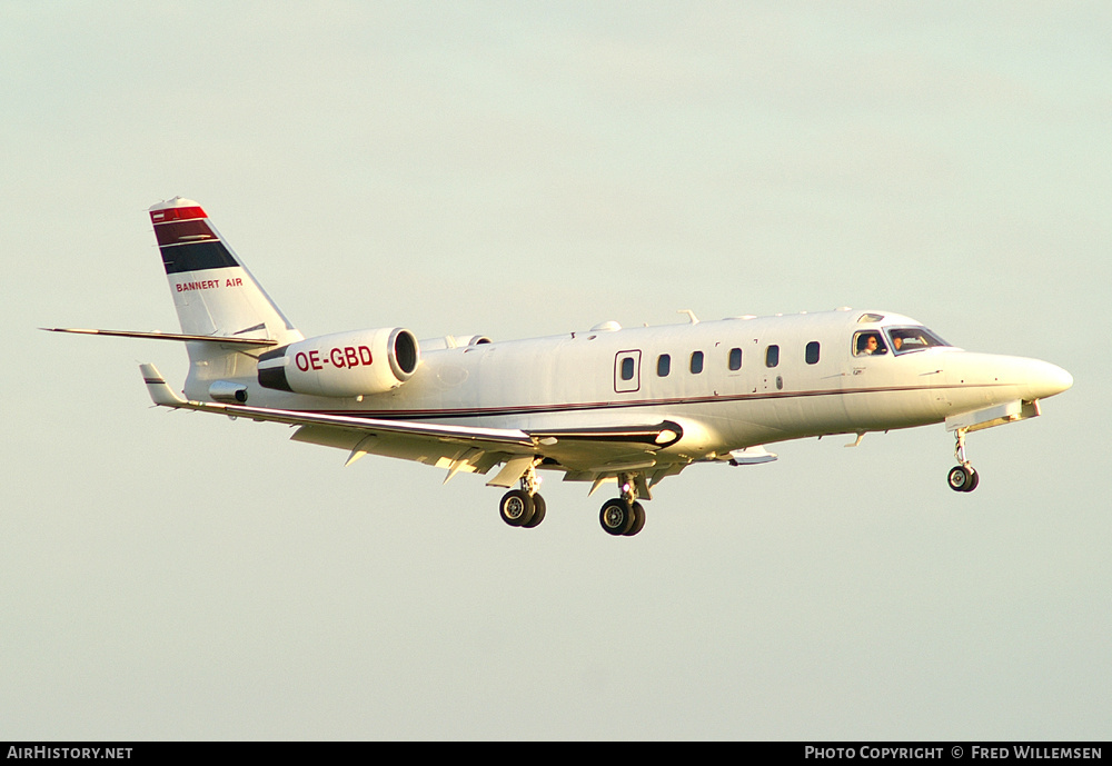 Aircraft Photo of OE-GBD | Israel Aircraft Industries IAI-1125A Astra SPx | Bannert Air | AirHistory.net #870809
