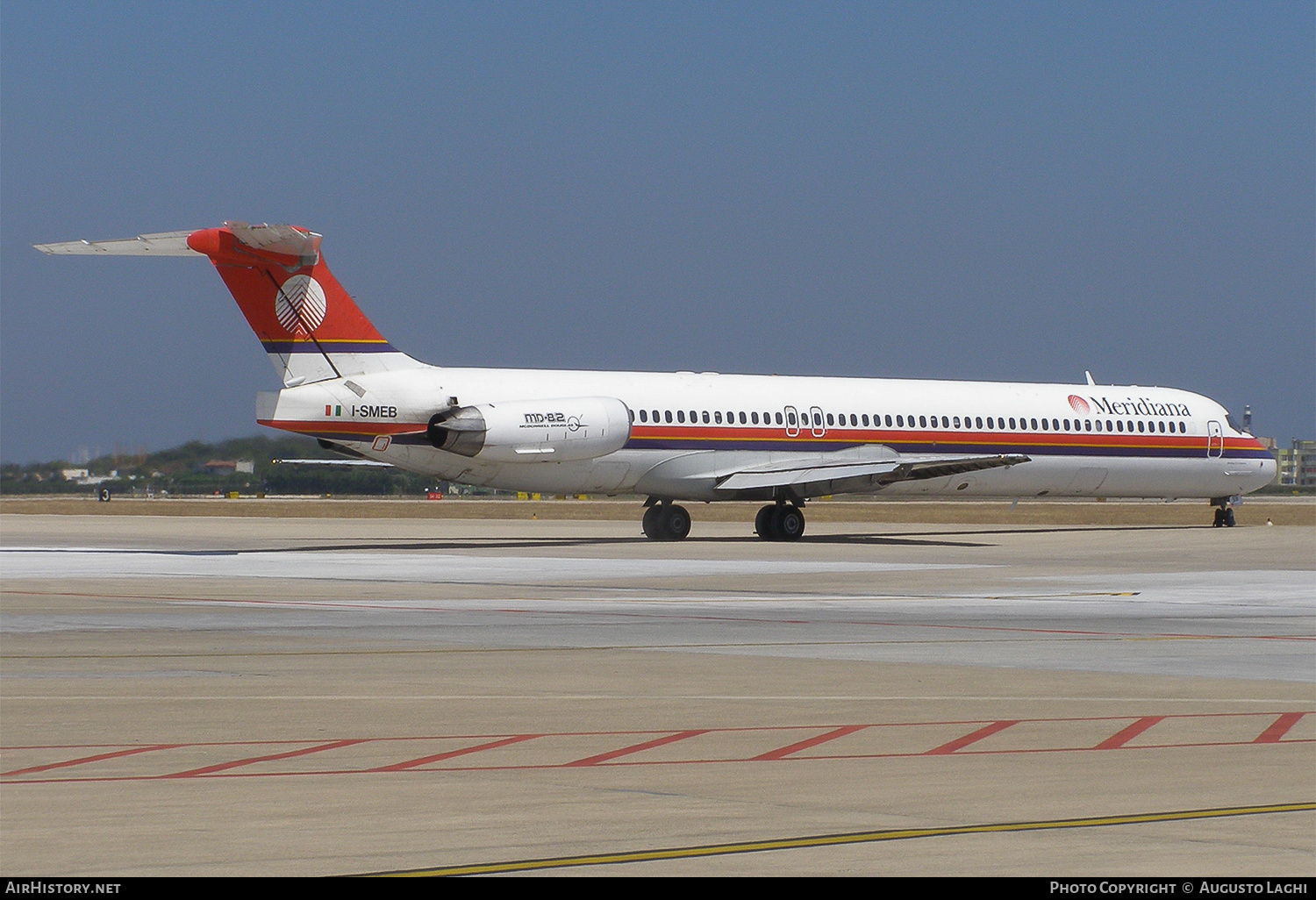 Aircraft Photo of I-SMEB | McDonnell Douglas MD-82 (DC-9-82) | Meridiana | AirHistory.net #870894