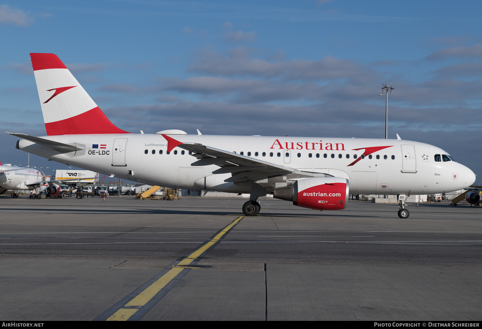Aircraft Photo of OE-LDC | Airbus A319-112 | Austrian Airlines | AirHistory.net #870895