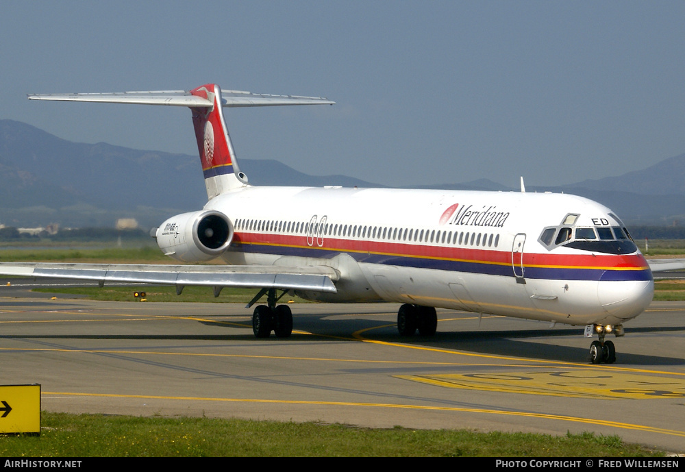 Aircraft Photo of I-SMED | McDonnell Douglas MD-83 (DC-9-83) | Meridiana | AirHistory.net #870972