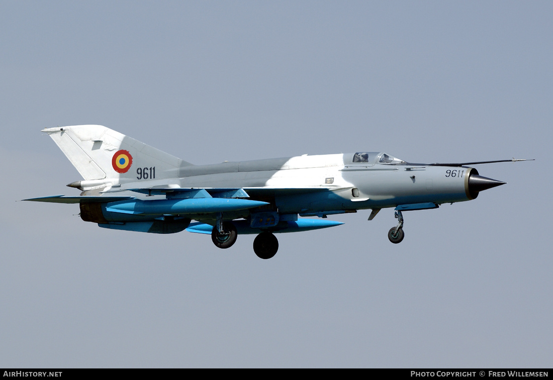 Aircraft Photo of 9611 | Mikoyan-Gurevich MiG-21MF-75 Lancer C | Romania - Air Force | AirHistory.net #870973