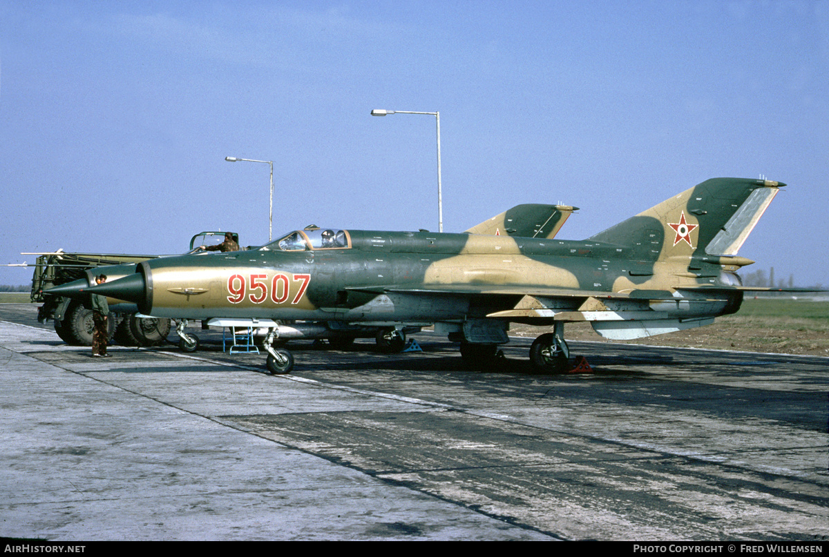 Aircraft Photo of 9507 | Mikoyan-Gurevich MiG-21MF | Hungary - Air Force | AirHistory.net #870976