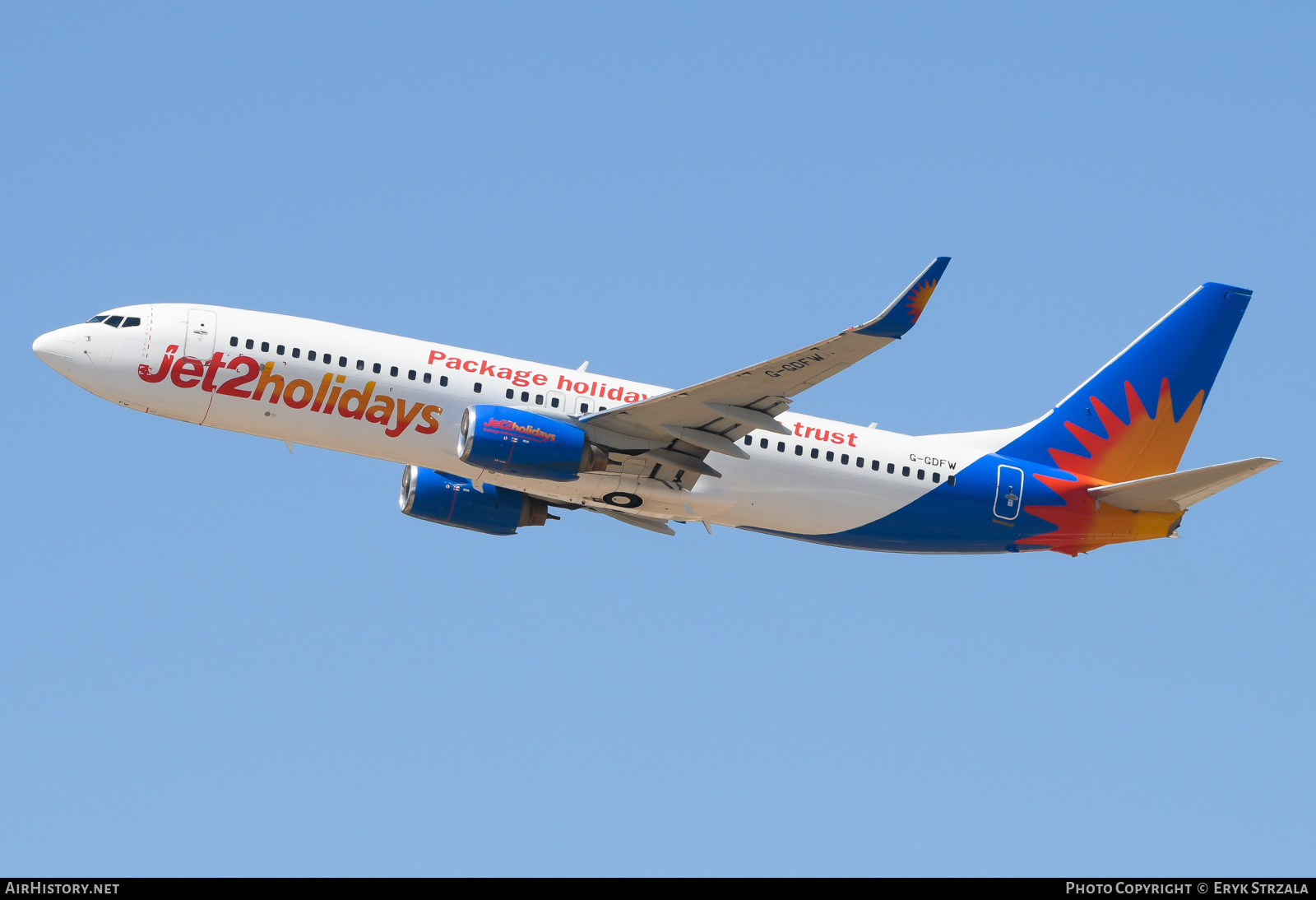 Aircraft Photo of G-GDFW | Boeing 737-8K5 | Jet2 Holidays | AirHistory.net #871002