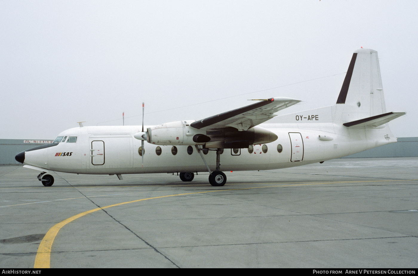 Aircraft Photo of OY-APE | Fokker F27-600 Friendship | Scandinavian Airlines - SAS | AirHistory.net #871003