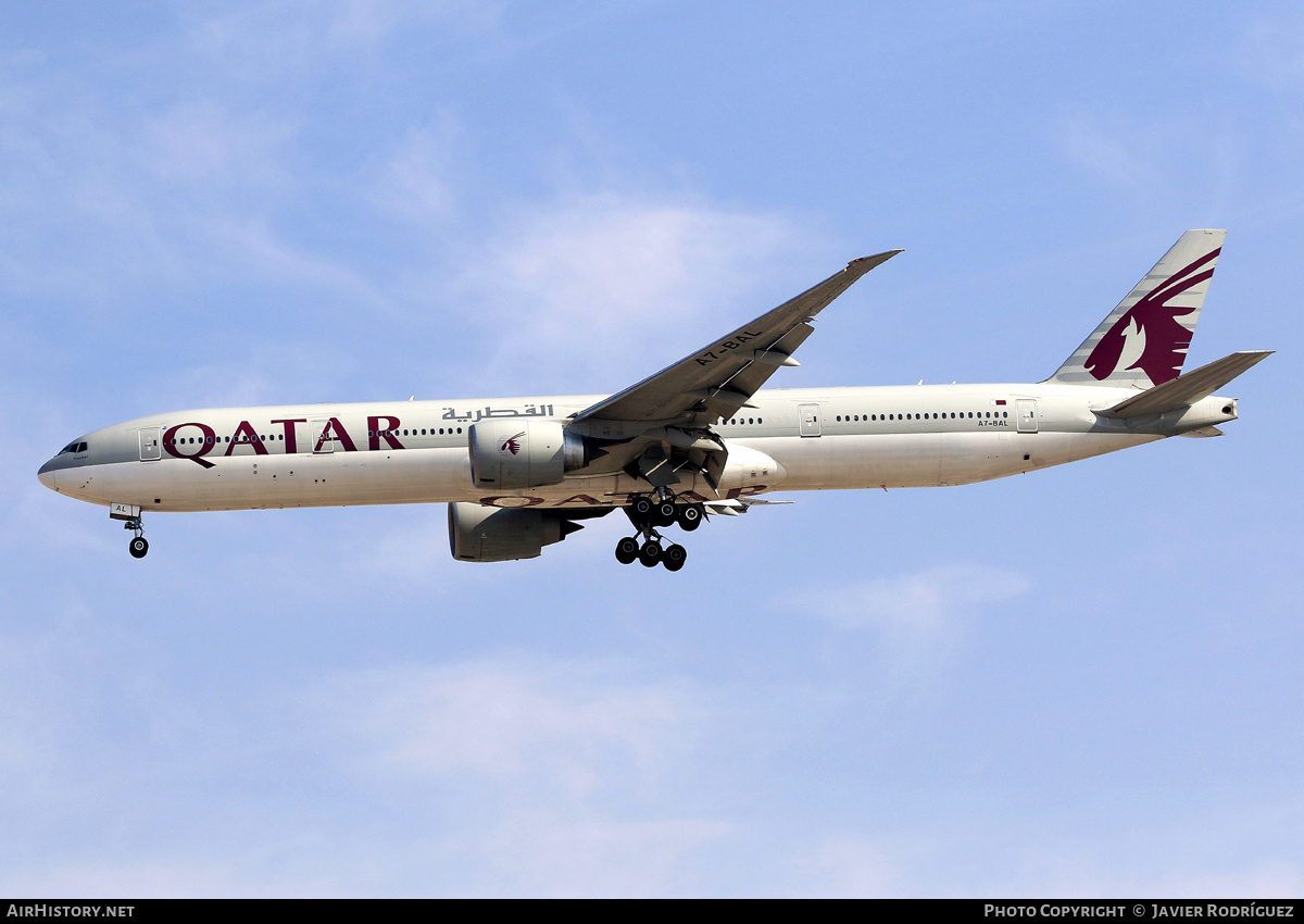 Aircraft Photo of A7-BAL | Boeing 777-3DZ/ER | Qatar Airways | AirHistory.net #871119