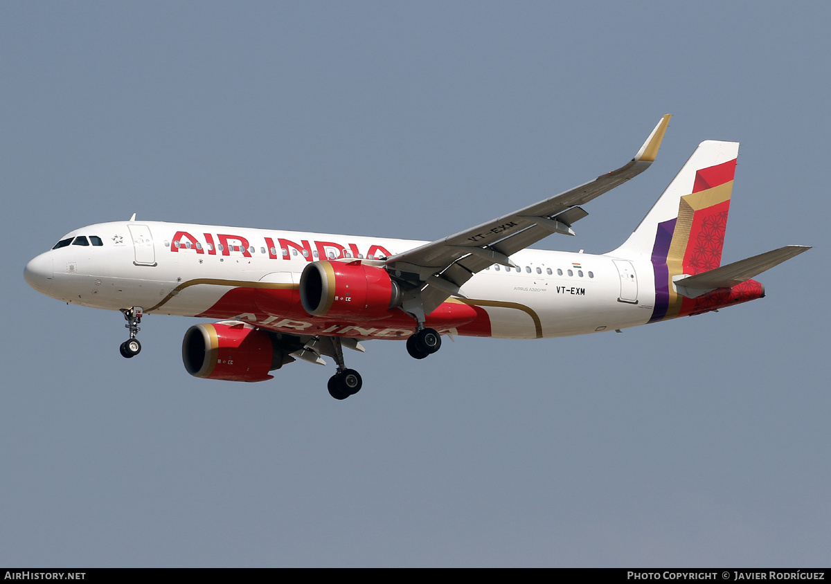 Aircraft Photo of VT-EXM | Airbus A320-251N | Air India | AirHistory.net #871141