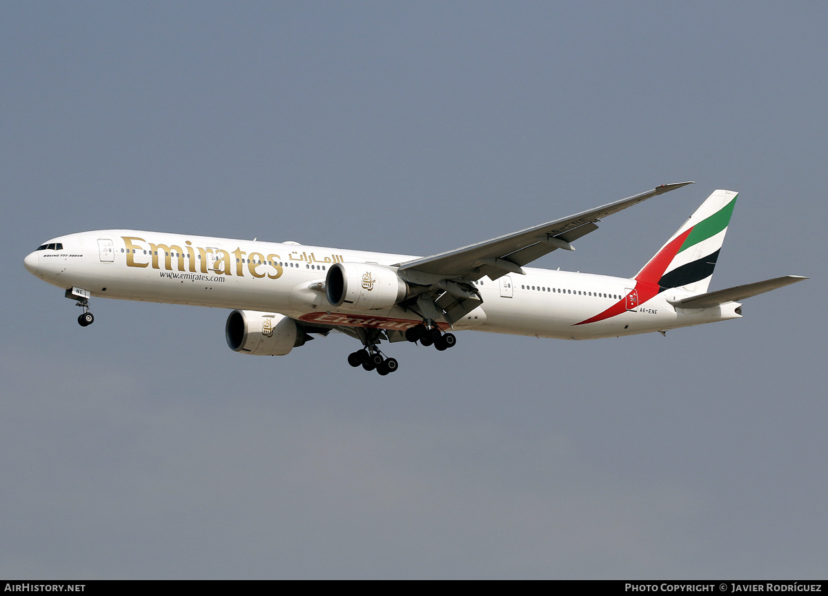 Aircraft Photo of A6-ENE | Boeing 777-31H/ER | Emirates | AirHistory.net #871172