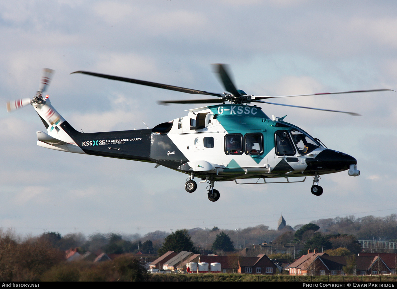 Aircraft Photo of G-KSSC | AgustaWestland AW-169 | Kent - Surrey - Sussex Air Ambulance | AirHistory.net #871211