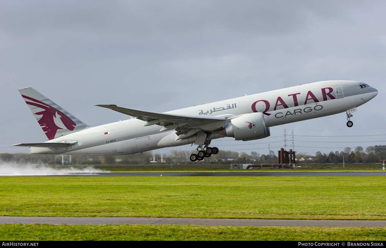 Aircraft Photo of A7-BFO | Boeing 777-F | Qatar Airways Cargo | AirHistory.net #871241