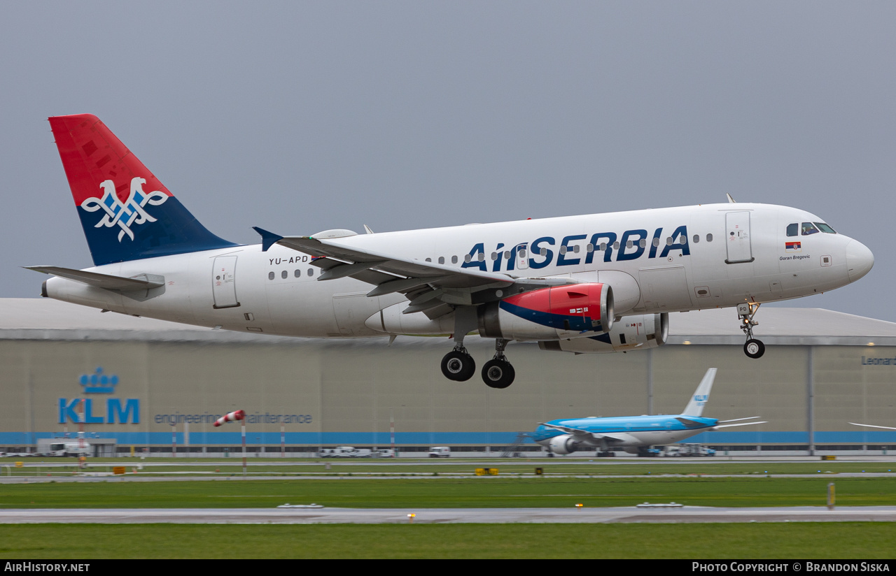 Aircraft Photo of YU-APD | Airbus A319-132 | Air Serbia | AirHistory.net #871262