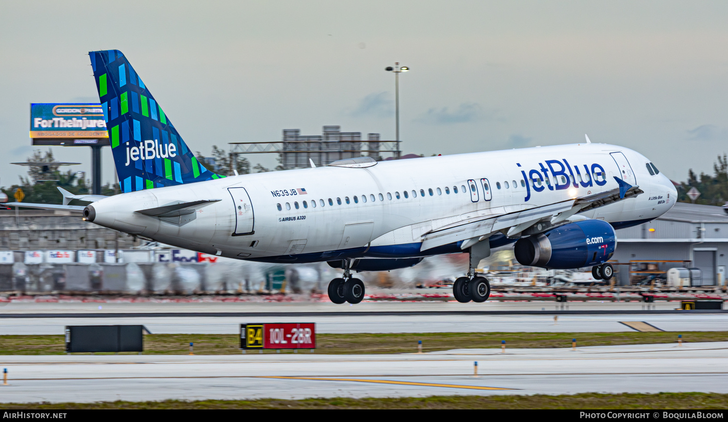 Aircraft Photo of N639JB | Airbus A320-232 | JetBlue Airways | AirHistory.net #871263