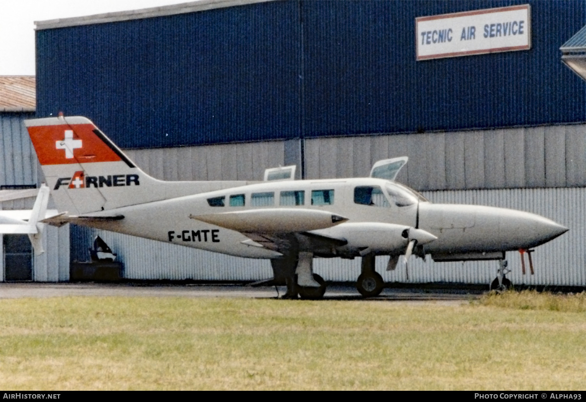 Aircraft Photo of F-GMTE | Cessna 402B Businessliner | Farner Air Transport | AirHistory.net #871340