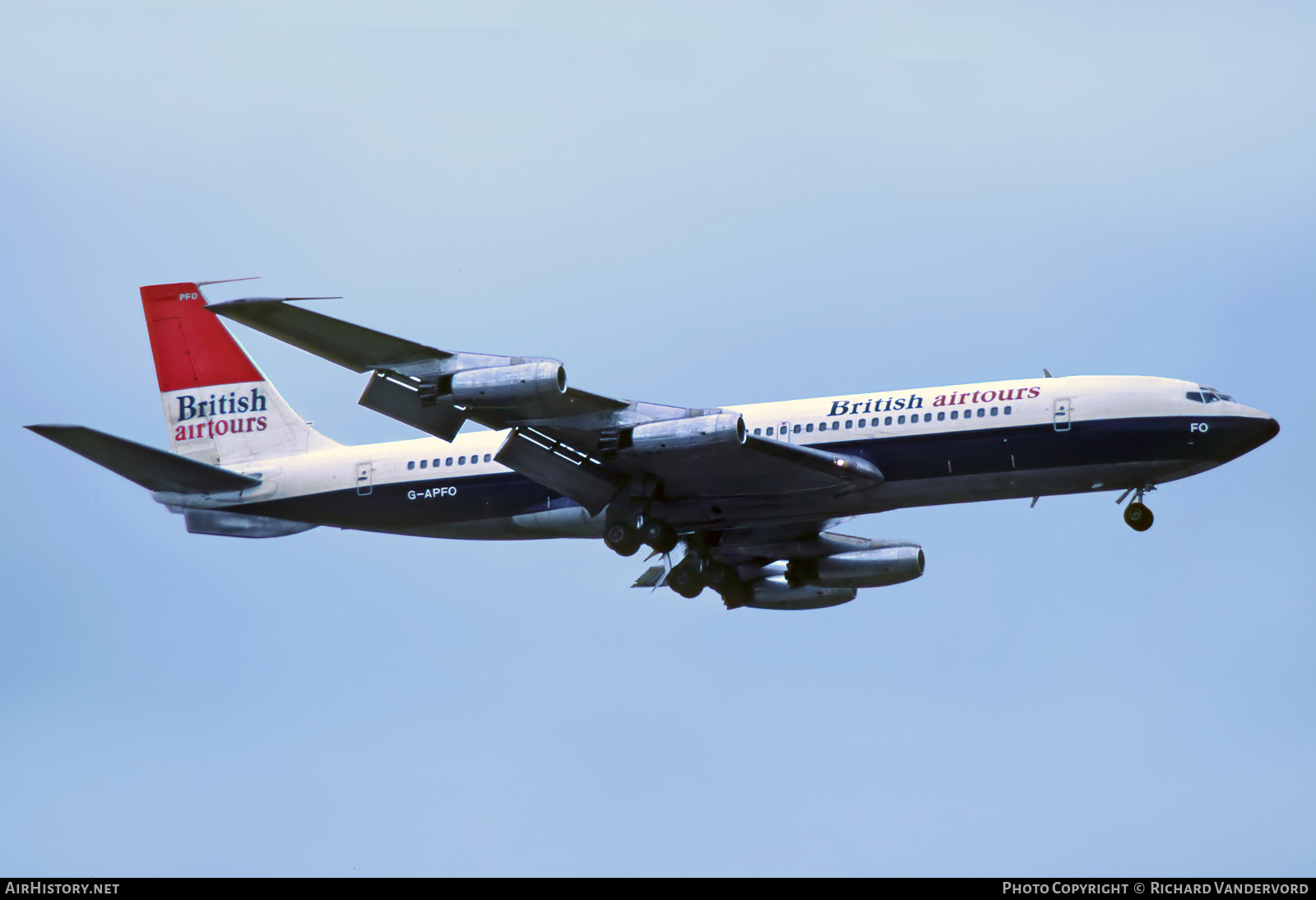 Aircraft Photo of G-APFO | Boeing 707-436 | British Airtours | AirHistory.net #871356