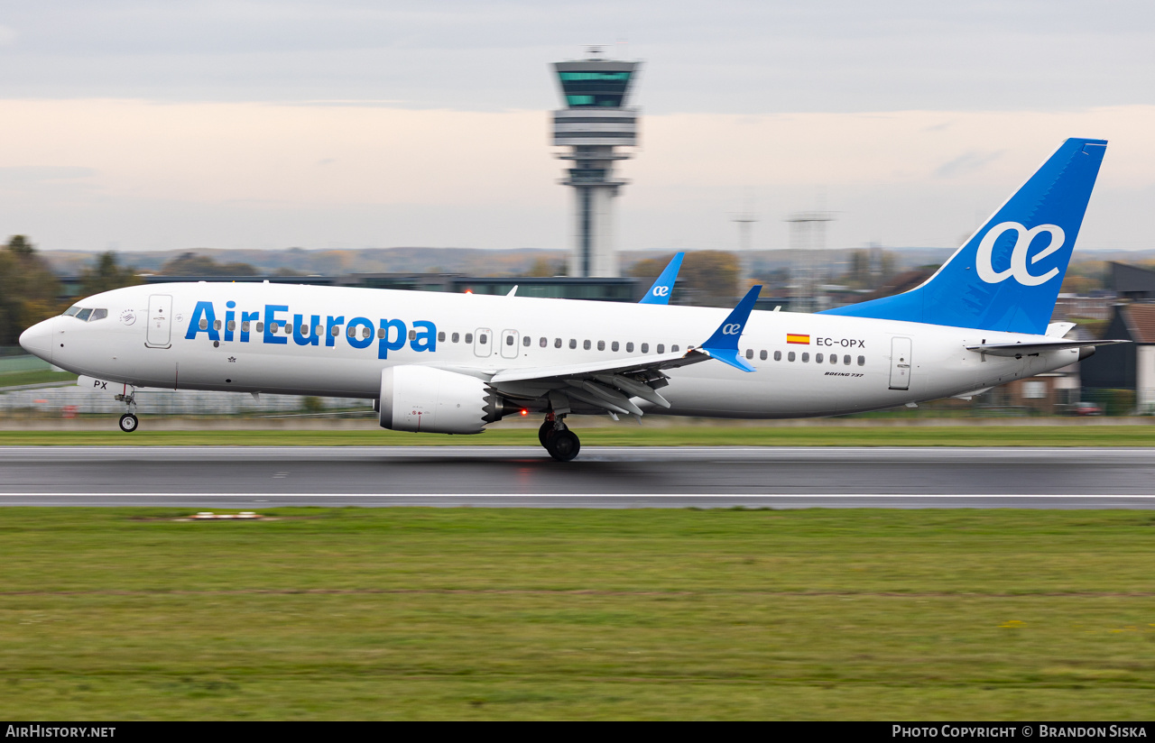 Aircraft Photo of EC-OPX | Boeing 737-8 Max 8 | Air Europa | AirHistory.net #871402