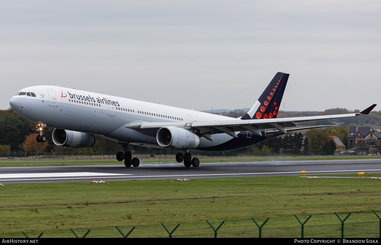 Aircraft Photo of OO-SFG | Airbus A330-343E | Brussels Airlines | AirHistory.net #871403