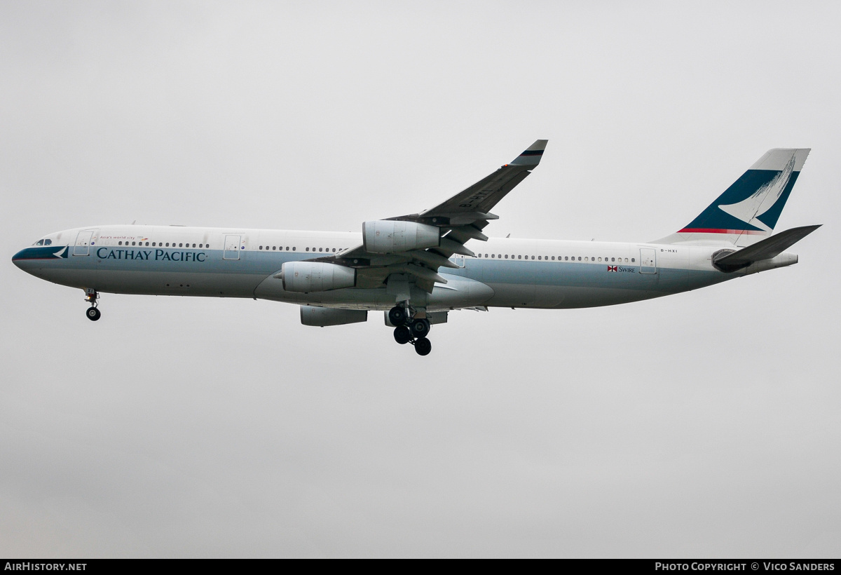 Aircraft Photo of B-HXI | Airbus A340-313 | Cathay Pacific Airways | AirHistory.net #871418