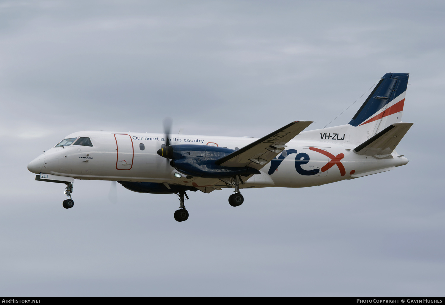 Aircraft Photo of VH-ZLJ | Saab 340B | REX - Regional Express | AirHistory.net #871479