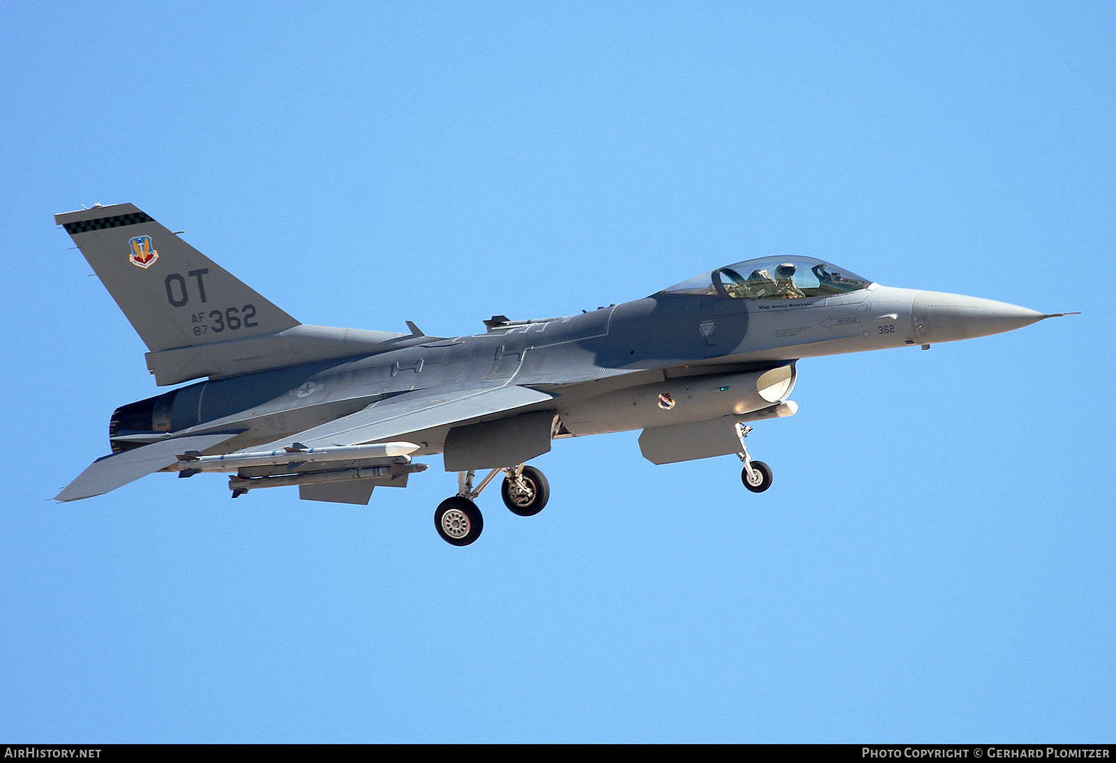 Aircraft Photo of 87-0362 / AF87-362 | General Dynamics F-16CM Fighting Falcon | USA - Air Force | AirHistory.net #871484
