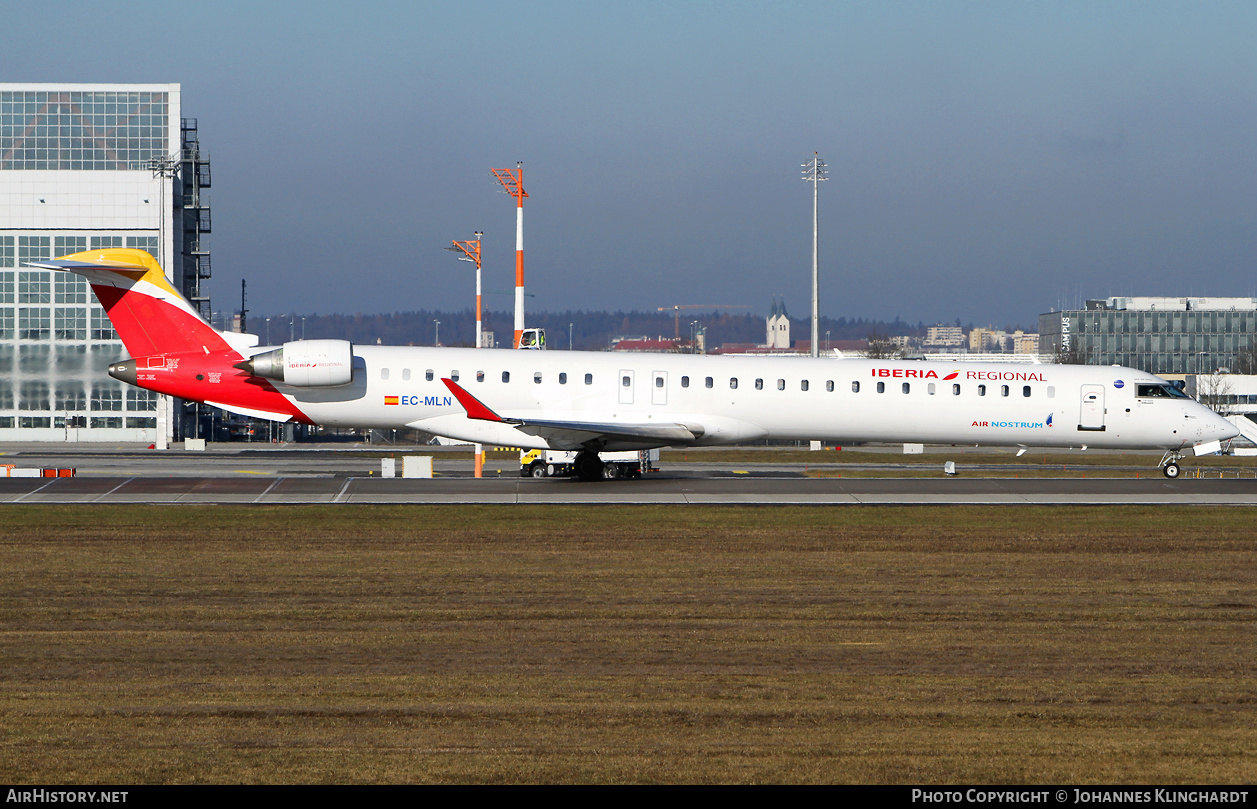 Aircraft Photo of EC-MLN | Bombardier CRJ-1000 (CL-600-2E25) | Iberia Regional | AirHistory.net #871637