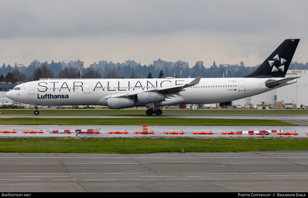 Aircraft Photo of D-AIGV | Airbus A340-313 | Lufthansa | AirHistory.net #871676