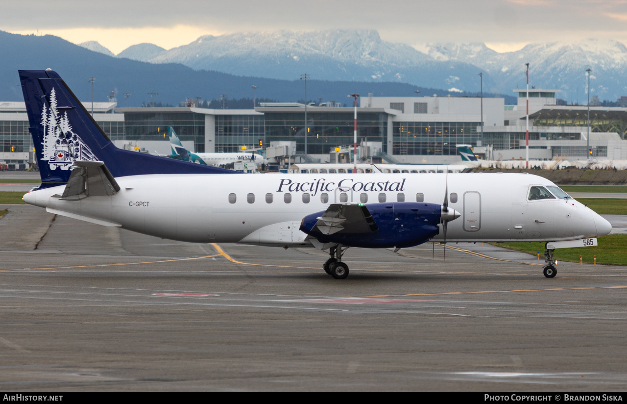 Aircraft Photo of C-GPCT | Saab 340B/Plus | Pacific Coastal Airlines | AirHistory.net #871683