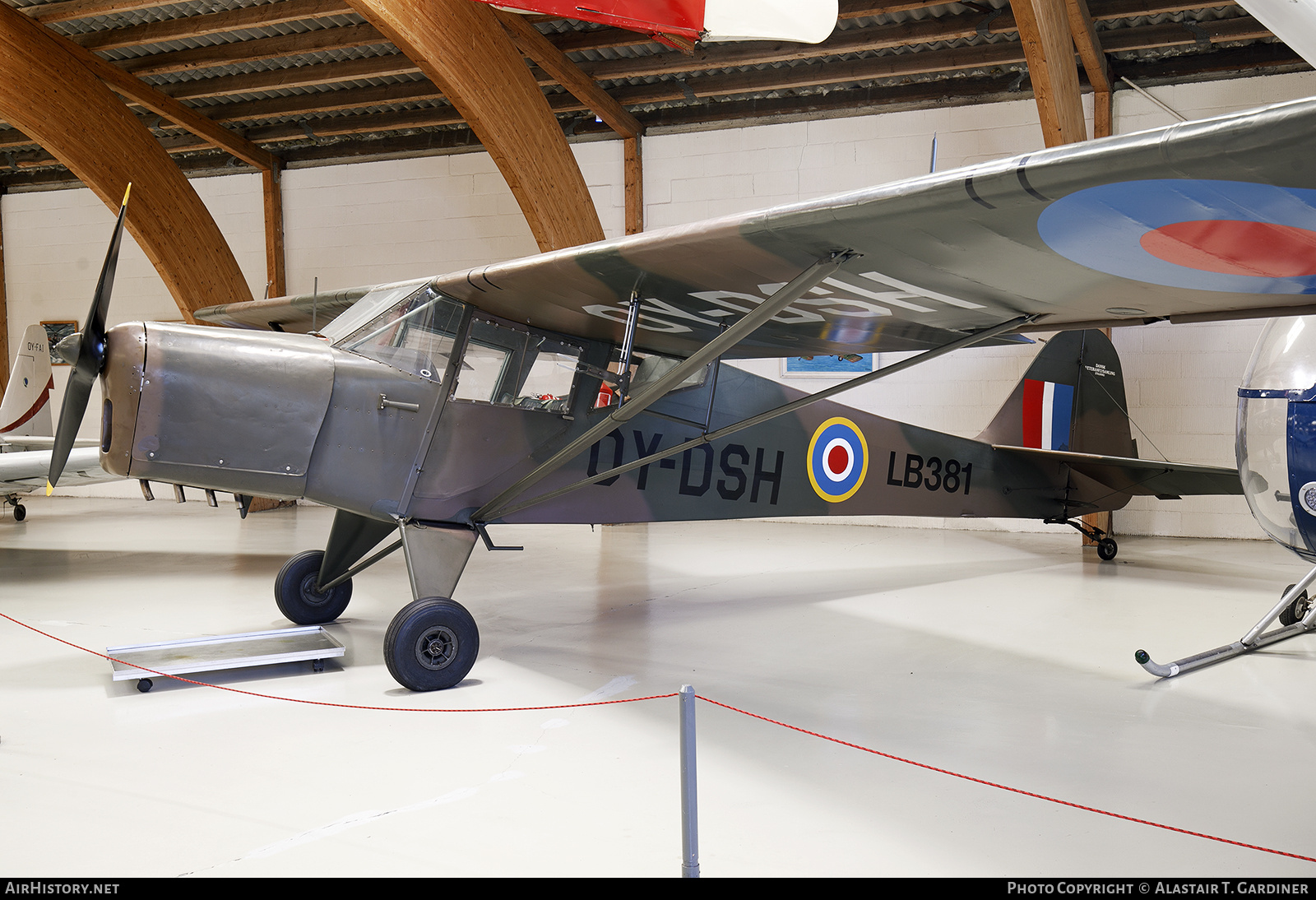 Aircraft Photo of OY-DSH / LB381 | Taylorcraft D/1 Auster Mk1 | Dansk Veteranflysamling | UK - Air Force | AirHistory.net #871697