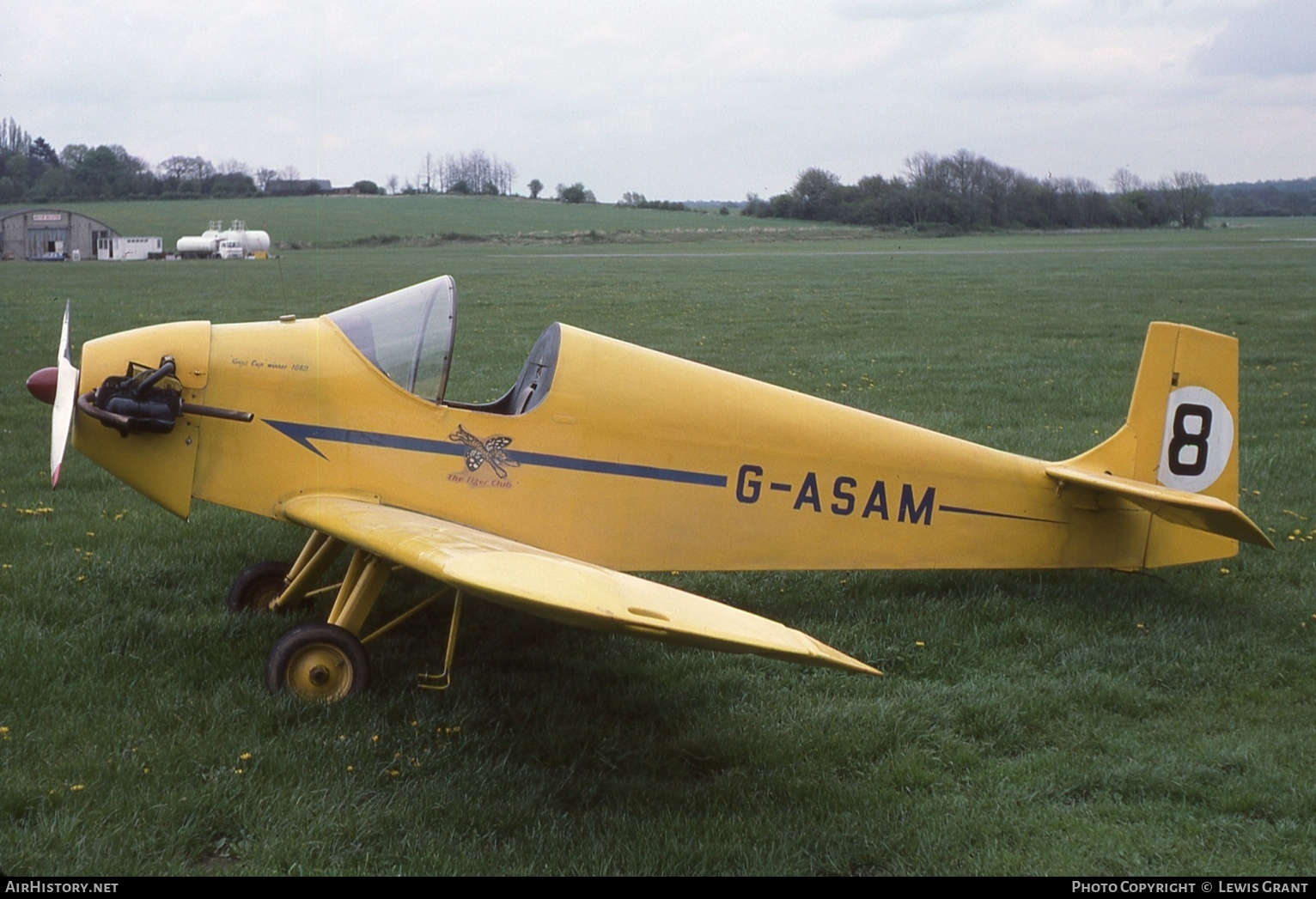 Aircraft Photo of G-ASAM | Druine D-31 Turbulent | The Tiger Club | AirHistory.net #871711