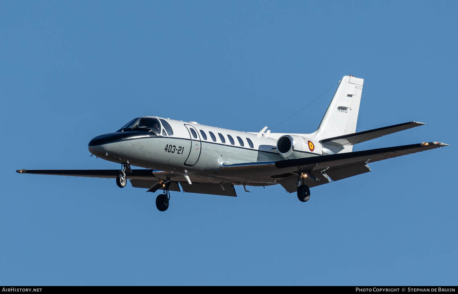 Aircraft Photo of TR.20-03 | Cessna 560 Citation V | Spain - Air Force | AirHistory.net #871766
