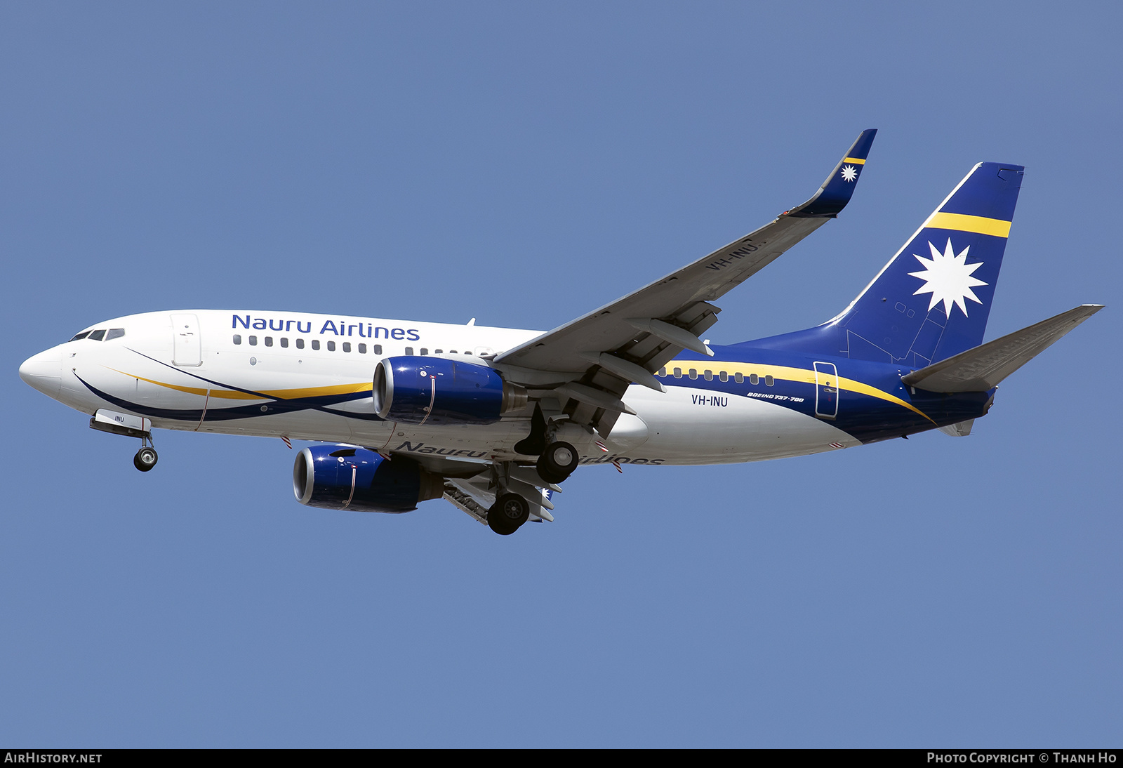 Aircraft Photo of VH-INU | Boeing 737-79L | Nauru Airlines | AirHistory.net #871779