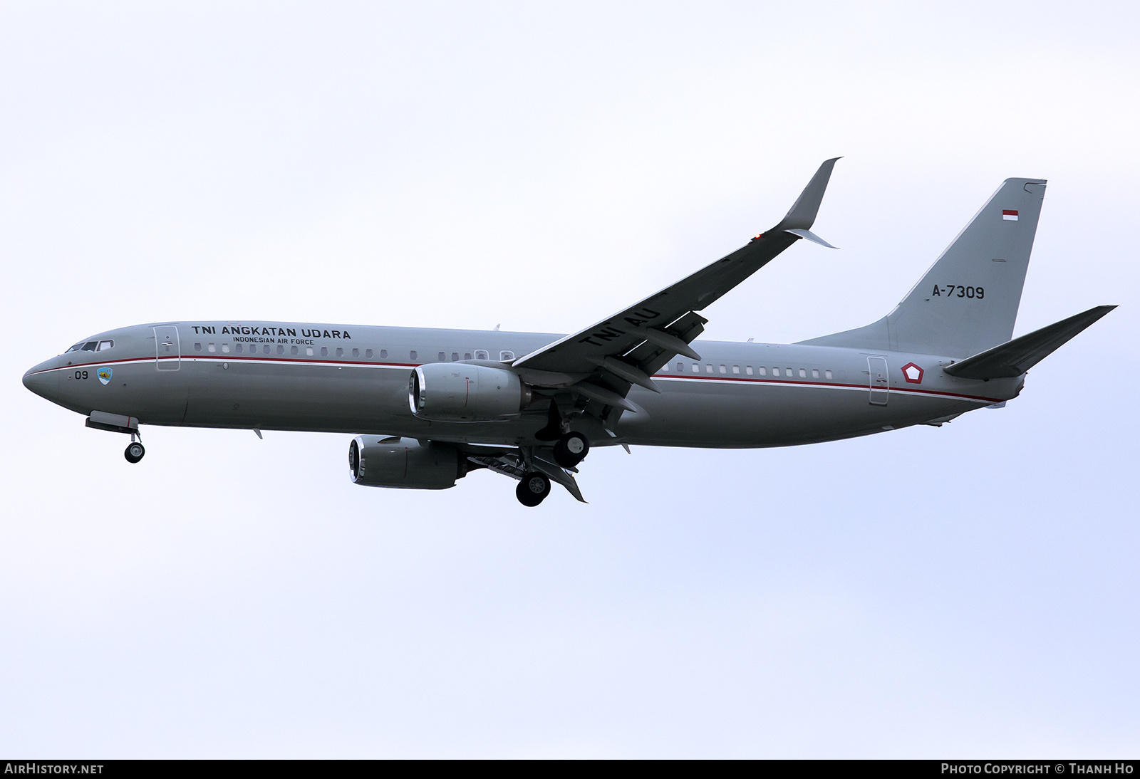 Aircraft Photo of A-7309 | Boeing 737-8LD | Indonesia - Air Force | AirHistory.net #871807