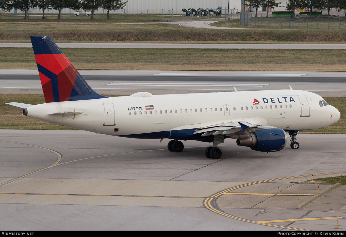 Aircraft Photo of N371NB | Airbus A319-114 | Delta Air Lines | AirHistory.net #871844