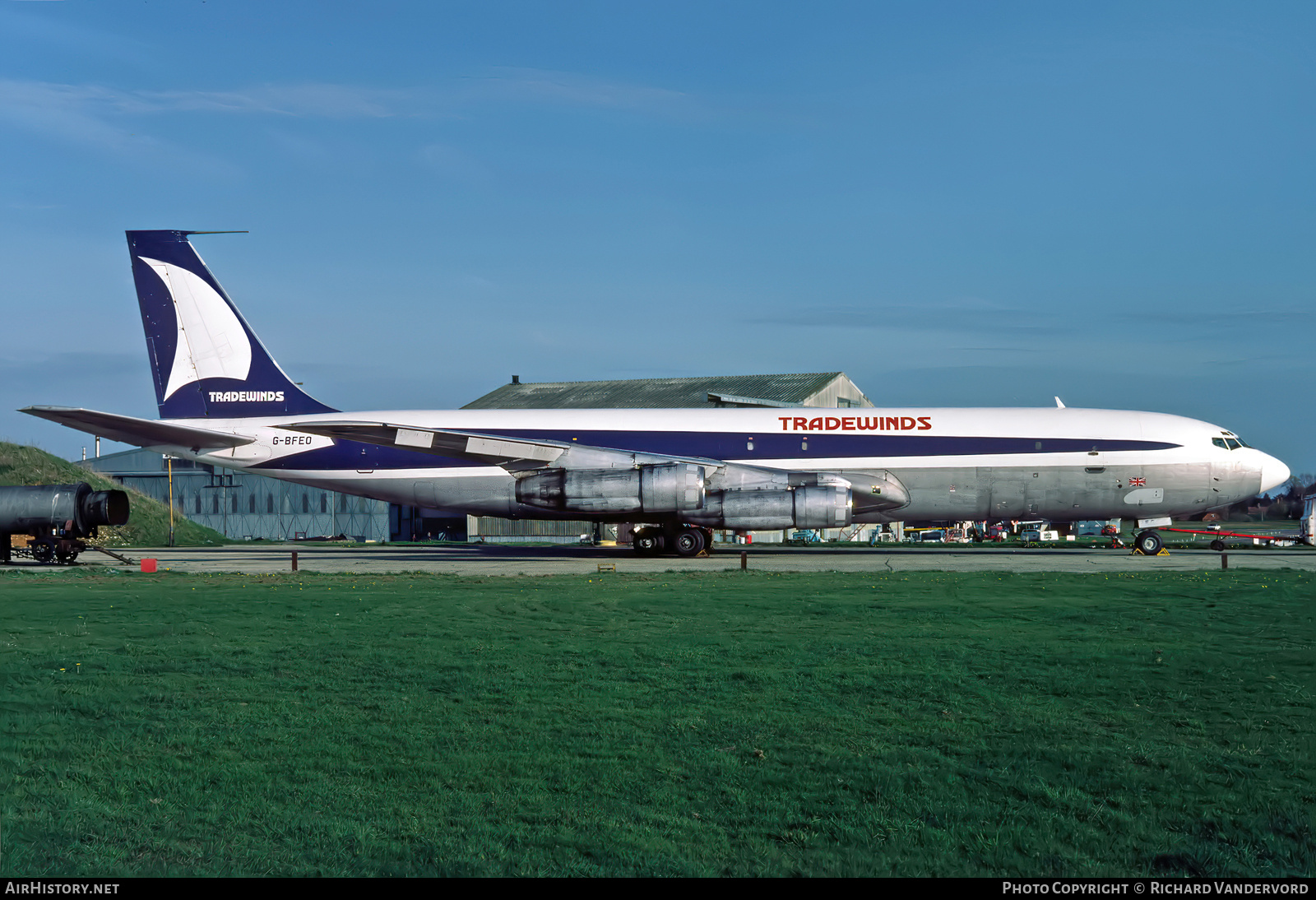 Aircraft Photo of G-BFEO | Boeing 707-323C | Tradewinds Airways | AirHistory.net #871885