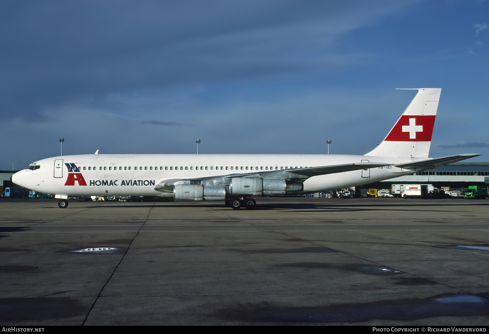 Aircraft Photo of HB-IEI | Boeing 707-328C | Homac Aviation | AirHistory.net #871977