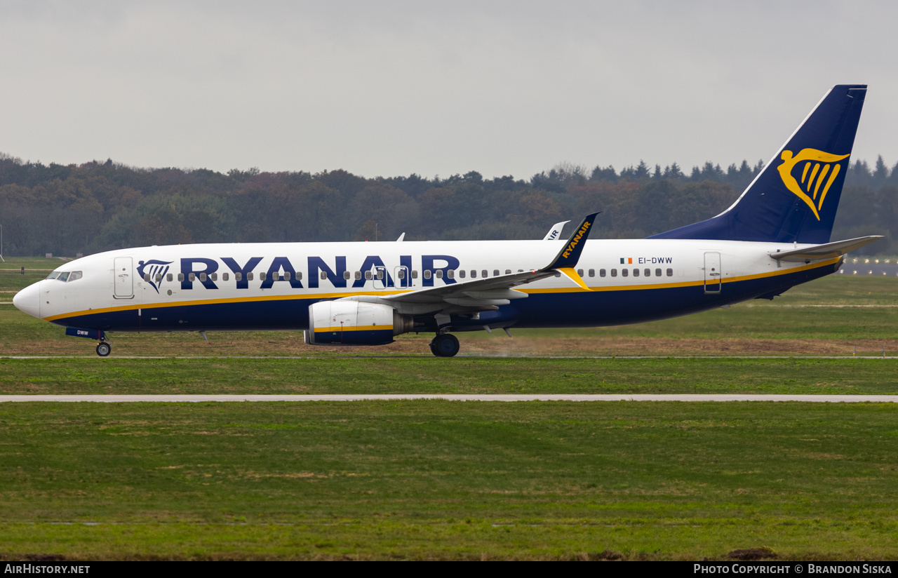 Aircraft Photo of EI-DWW | Boeing 737-8AS | Ryanair | AirHistory.net #872078