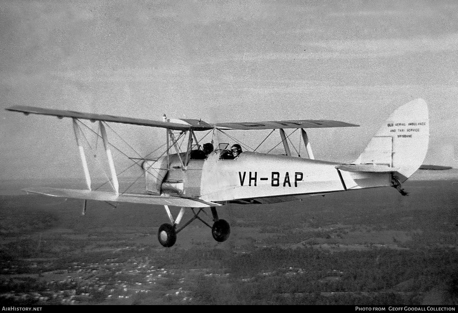 Aircraft Photo of VH-BAP | De Havilland D.H. 82A Tiger Moth | QAATS - Queensland Aerial Ambulance and Taxi Service | AirHistory.net #872082