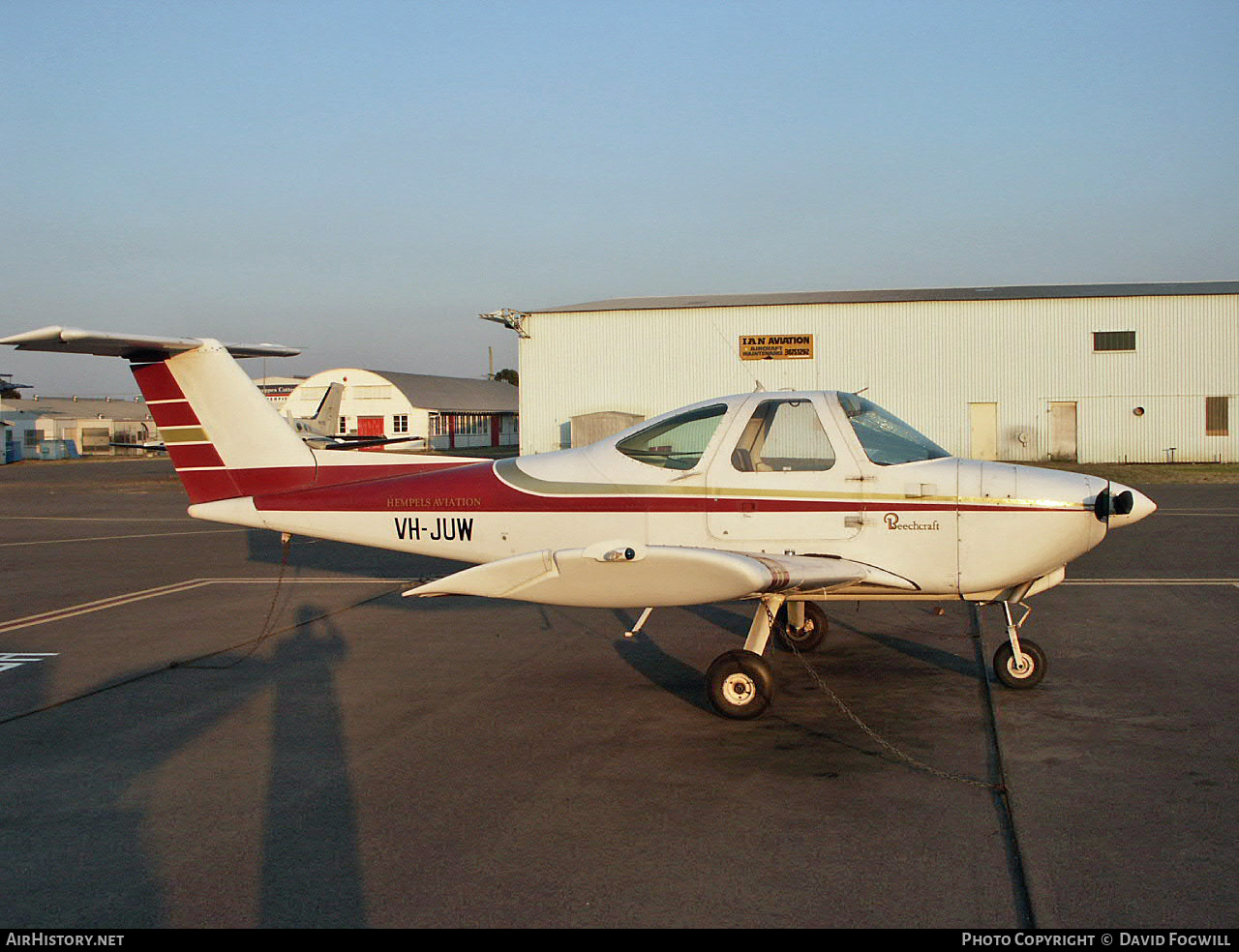 Aircraft Photo of VH-JUW | Beech 77 Skipper | Hempel's Aviation | AirHistory.net #872236