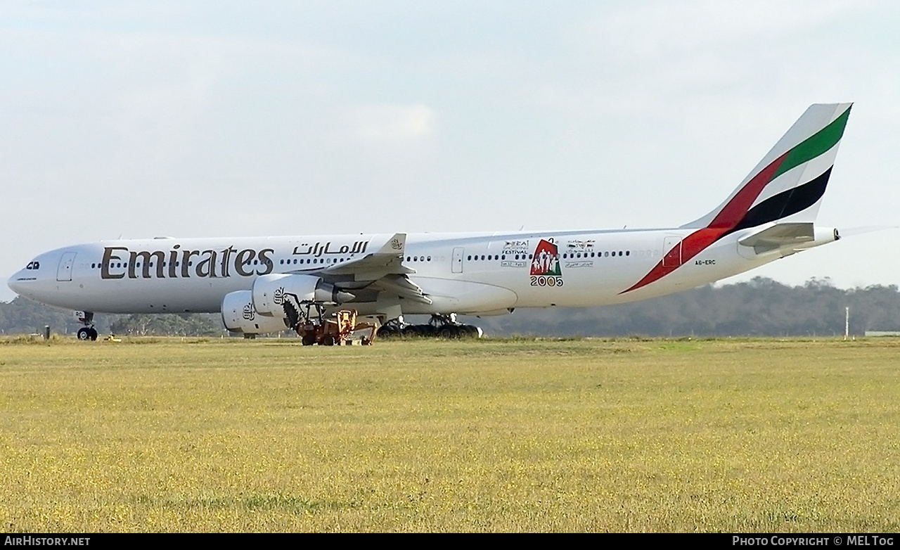 Aircraft Photo of A6-ERC | Airbus A340-541 | Emirates | AirHistory.net #872417