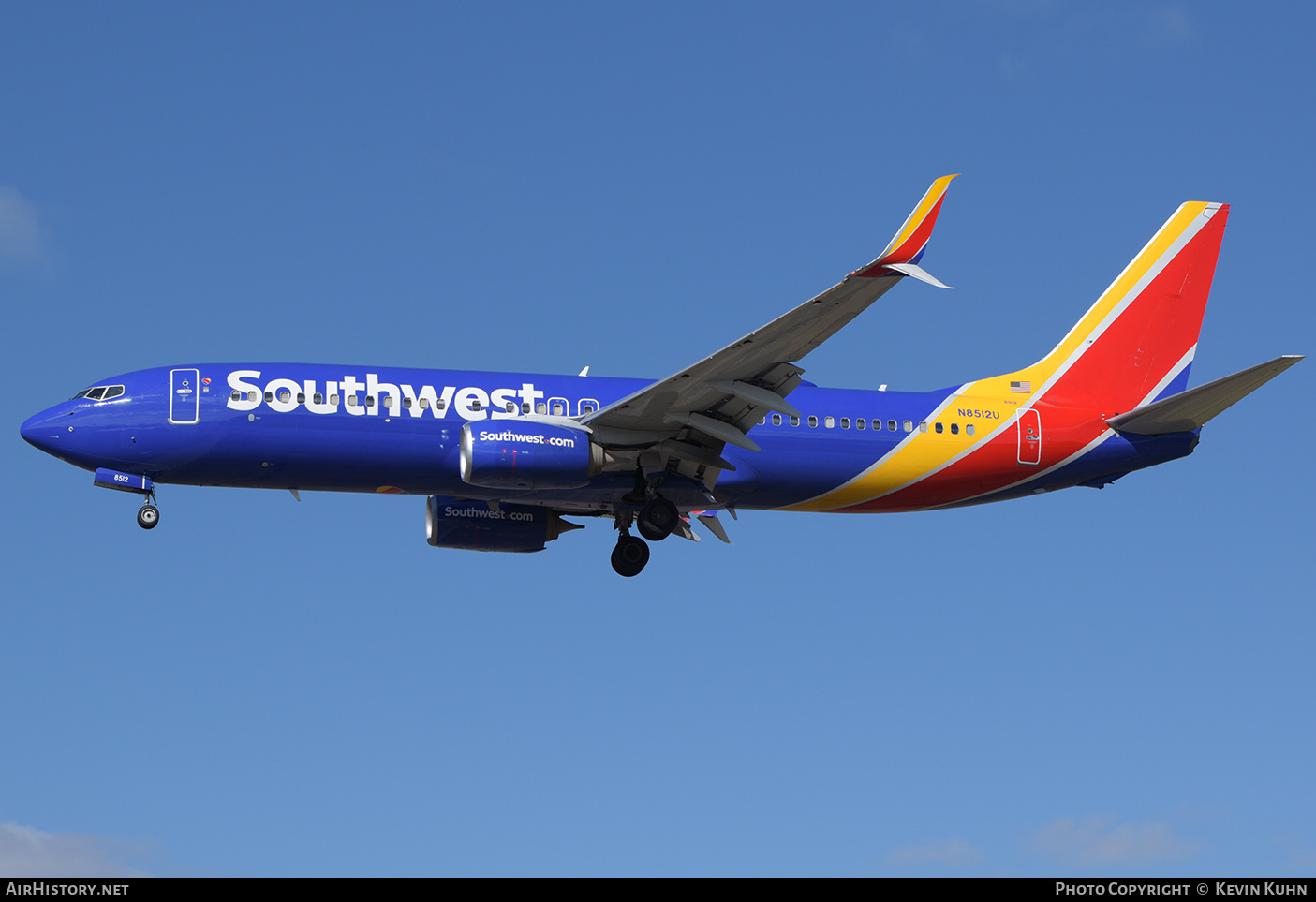 Aircraft Photo of N8512U | Boeing 737-800 | Southwest Airlines | AirHistory.net #872598