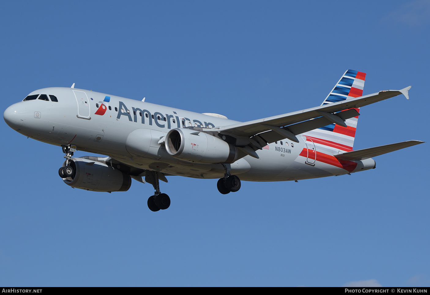 Aircraft Photo of N803AW | Airbus A319-132 | American Airlines | AirHistory.net #872611
