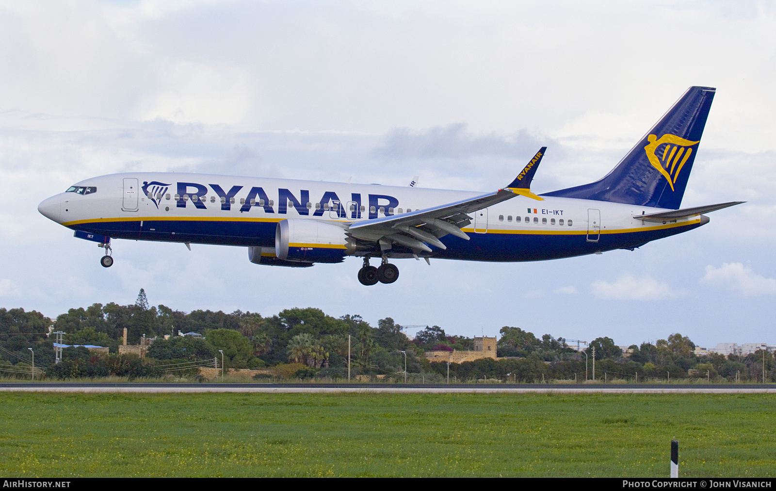 Aircraft Photo of EI-IKT | Boeing 737-8 Max 8 | Ryanair | AirHistory.net #872660