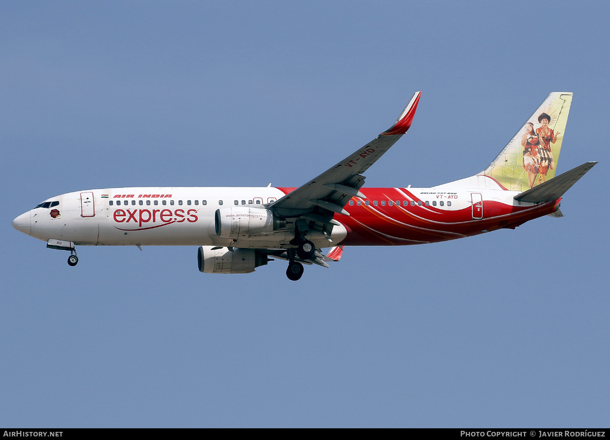 Aircraft Photo of VT-AYD | Boeing 737-8HG | Air India Express | AirHistory.net #872719