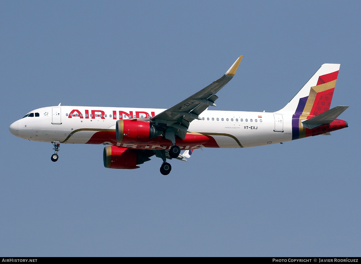 Aircraft Photo of VT-EXJ | Airbus A320-251N | Air India | AirHistory.net #872728