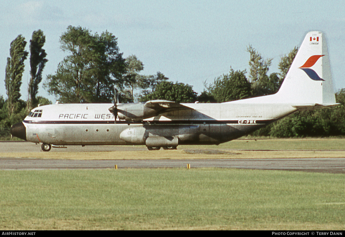 Aircraft Photo of CF-PWK | Lockheed L-100-20 Hercules (382E) | Pacific Western Airlines | AirHistory.net #872783