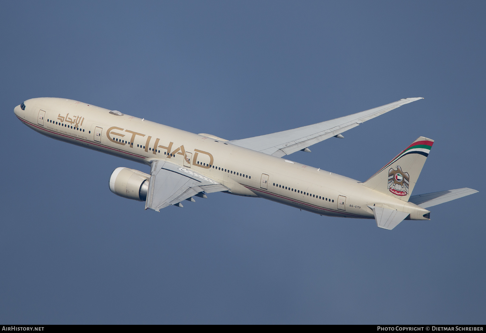 Aircraft Photo of A6-ETP | Boeing 777-3FX/ER | Etihad Airways | AirHistory.net #872792