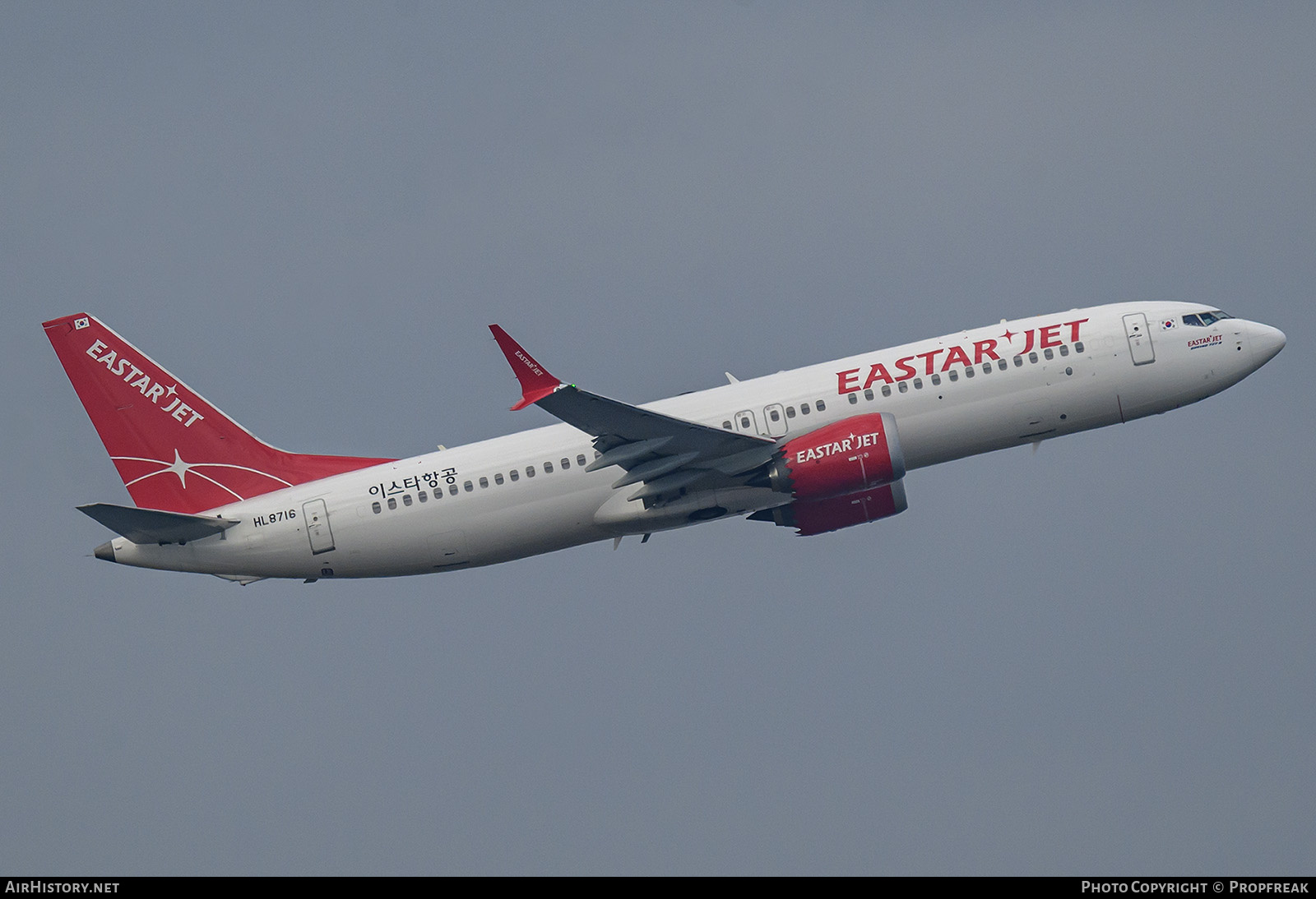 Aircraft Photo of HL8716 | Boeing 737-8 Max 8 | Eastar Jet | AirHistory.net #872859