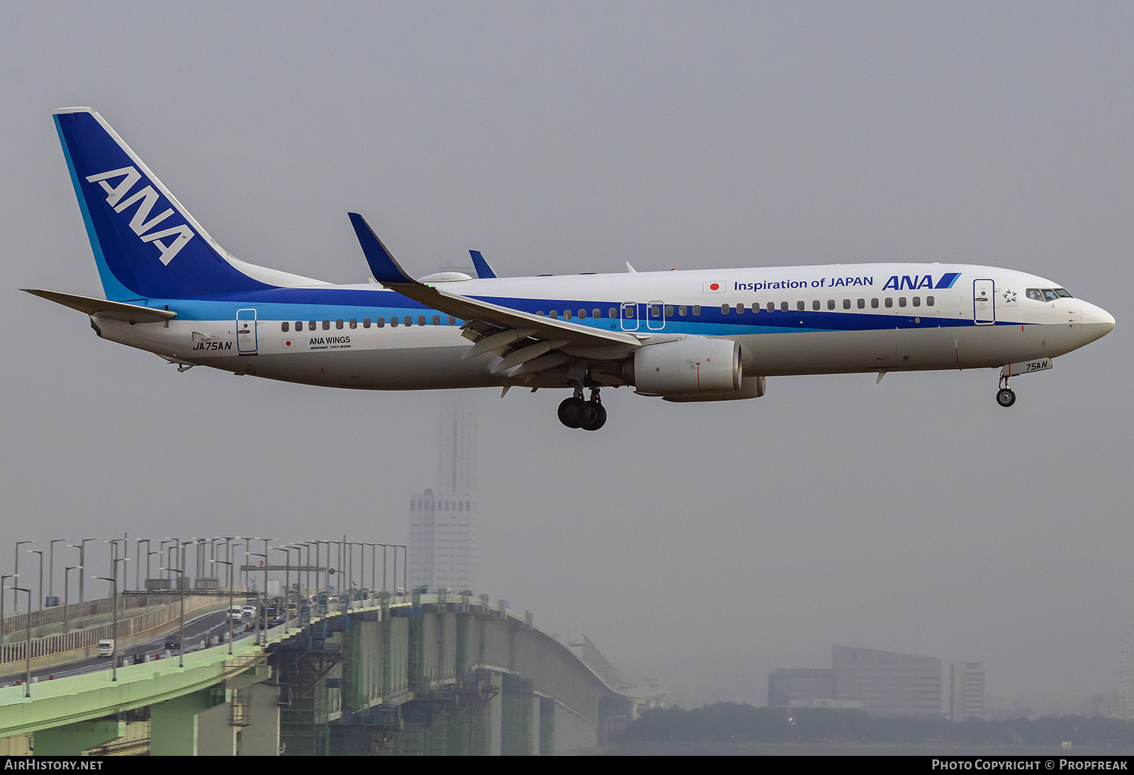 Aircraft Photo of JA75AN | Boeing 737-881 | All Nippon Airways - ANA | AirHistory.net #872884
