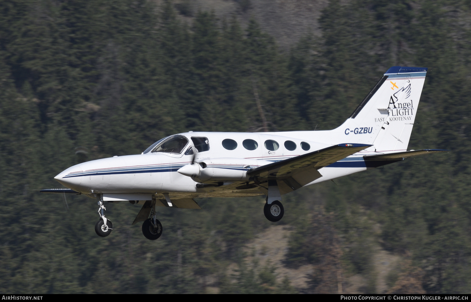 Aircraft Photo of C-GZBU | Cessna 414A Chancellor | Angel Flight East Kootenay | AirHistory.net #872905